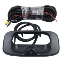 Rear View Camera For Silverado 1500 1999-2006 TRQ Rear View Backup Camera Addon Kit w/ Wiring & Handle Bezel for GM Truck