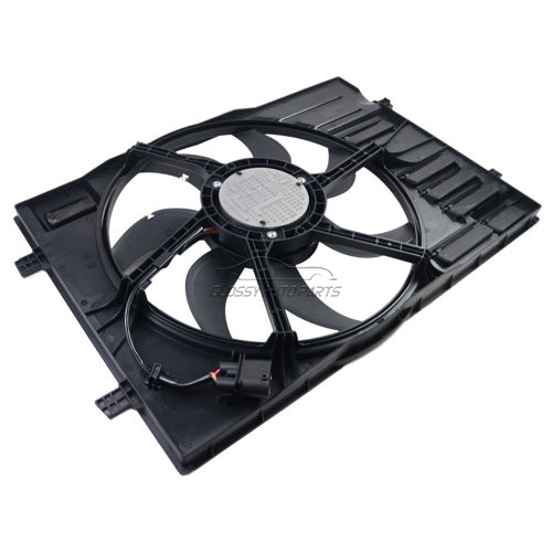 Radiator Cooling Fan Assembly for Volkswagen Golf GTI Audi A3 2.0L 4-DOOR l4 GAS 5Q0121205AD 5Q0959455J