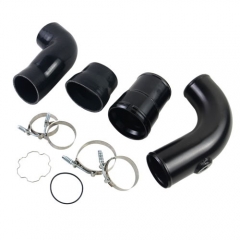 Black Cold Side Intercooler Pipe Upgrade Kit For Ford Powerstroke Diesel 6.7L V8 2011-2016