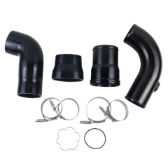 Black Cold Side Intercooler Pipe Upgrade Kit For Ford Powerstroke Diesel 6.7L V8 2011-2016