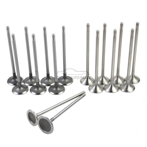 16PCS Intake&Exhaust Valves for Mini Cooper S R56 Hatchback 1.6T 11347587470 11347547187