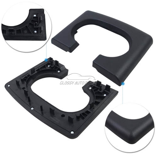 Car Centre Console Cup Holder Pad For Ford F-150 2004-2014 ( Black)