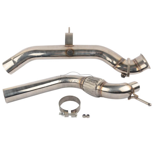 3" Catless Down Pipe for 2015-2016 Ford Mustang EcoBoost 2.3T Two Pieces Design for Premium Coupe 2-Door 2.3L 2300CC