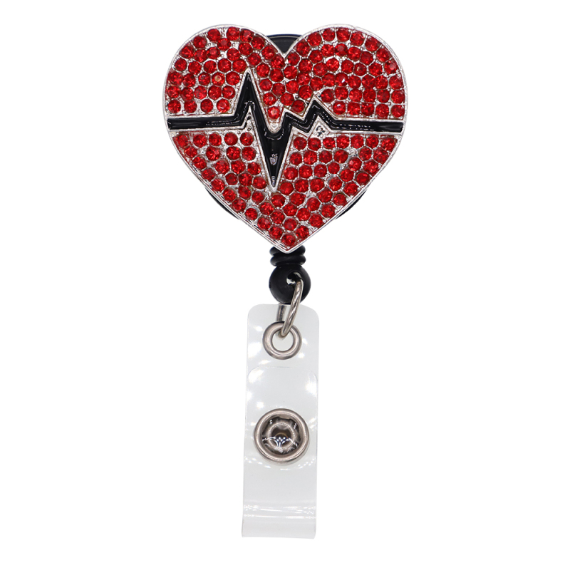 Love ECG Badge Reel