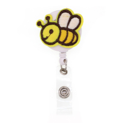 Honeybee Felt Badge Reel