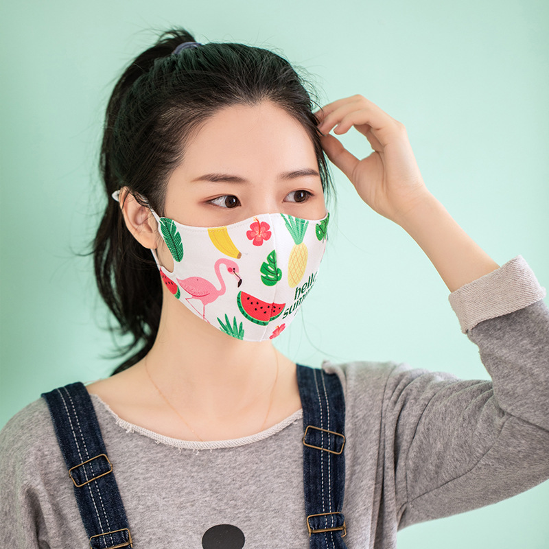 Ins printed dust-proof cotton masks stars the same paragraph fresh and individually packaged washable personality net red masks