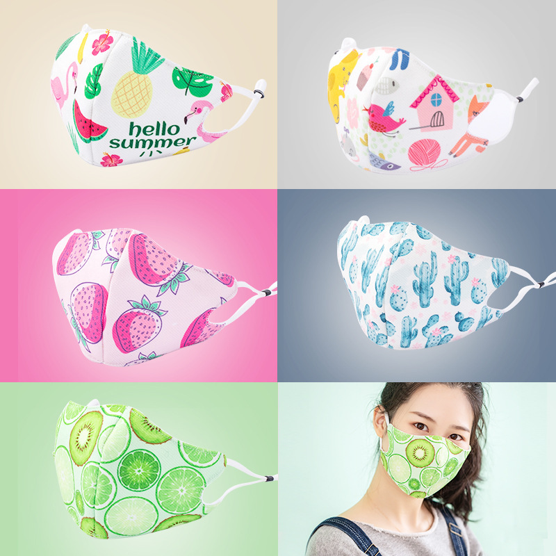 Ins printed dust-proof cotton masks stars the same paragraph fresh and individually packaged washable personality net red masks