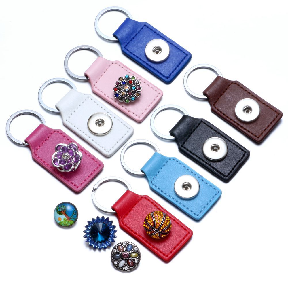 PU Rectangle NOOSA Back Keychain