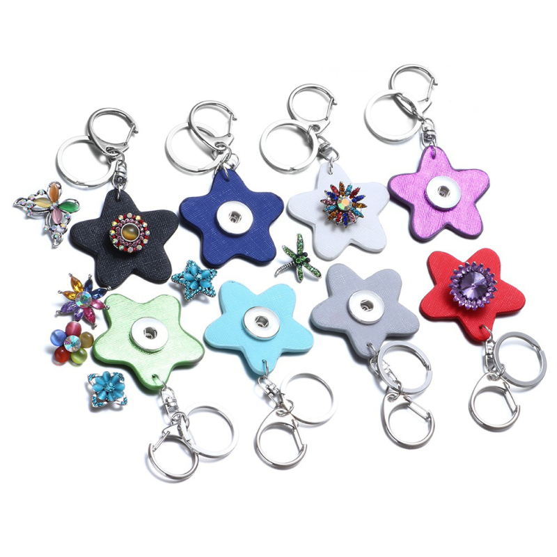 PU Pentagram NOOSA Back Keychain