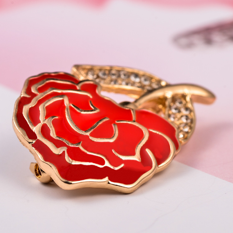 New Carnation Brooch Pin High-grade Alloy Mother's Day Gift Fashion Clothing