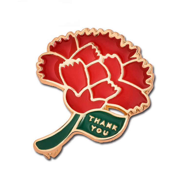 Mother's Day new Korean brooch, elegant carnation brooch, high-end clothing