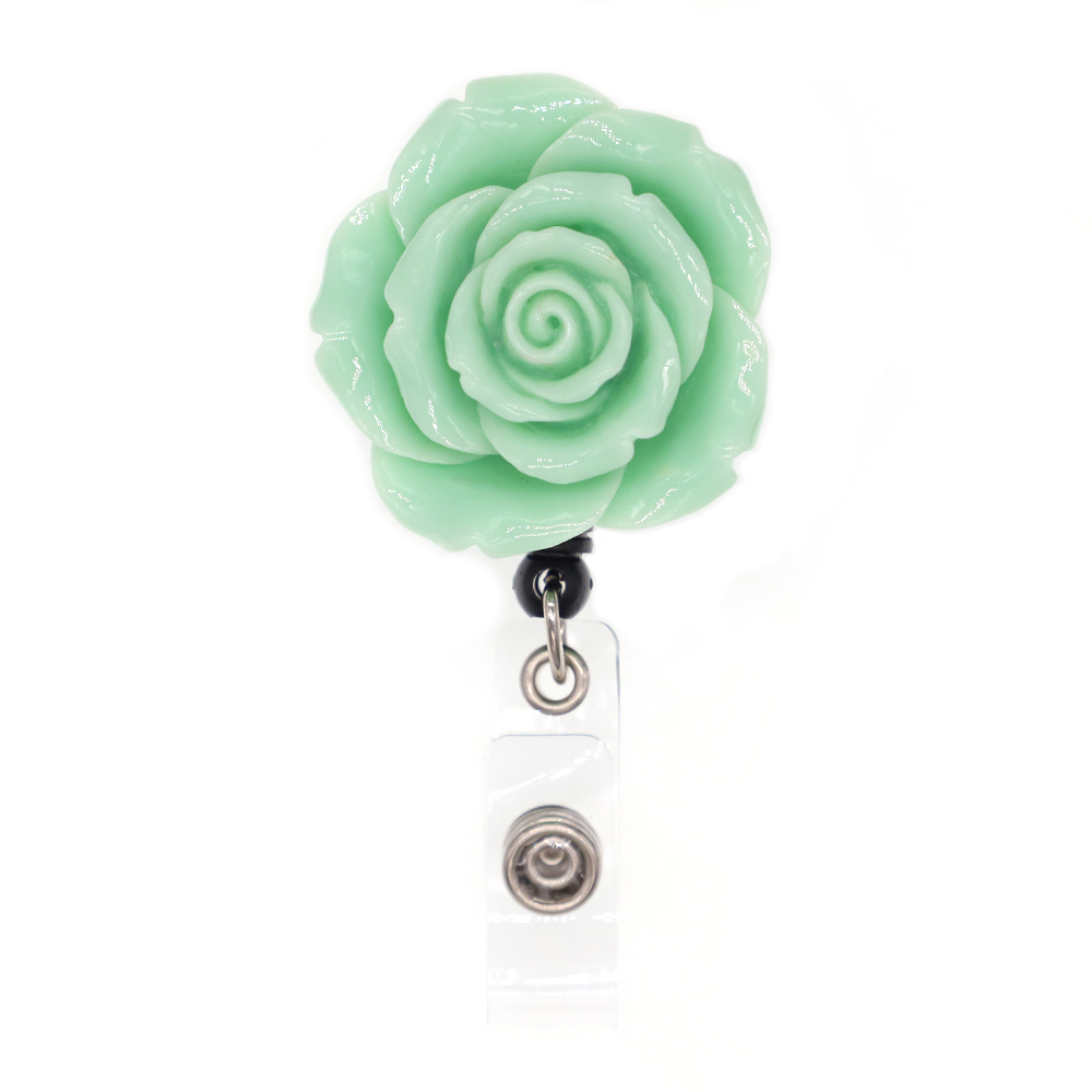 Fashion Resin Flower Badge Reel