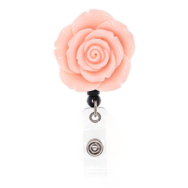 Fashion Resin Flower Badge Reel