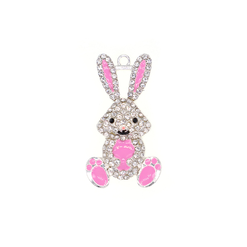 Cute Pink Rabbit Pendant