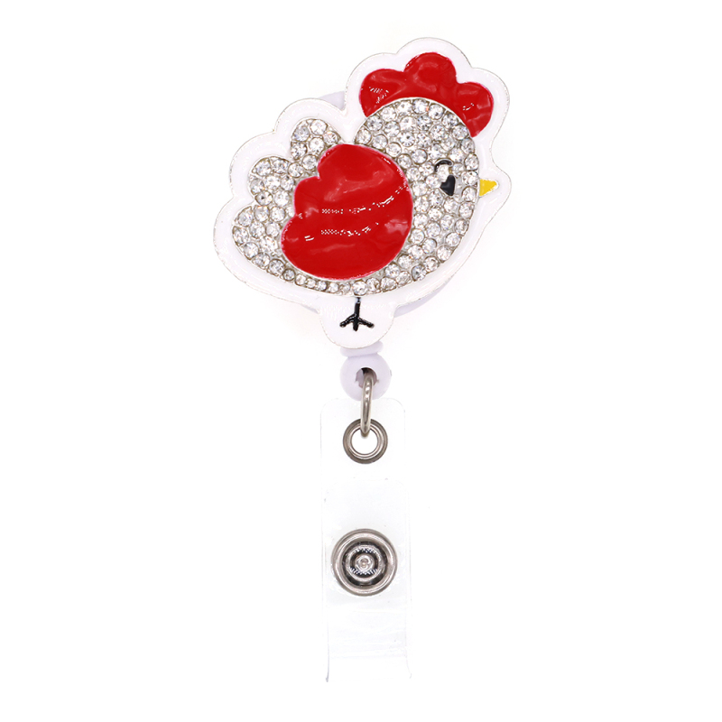 Cute Hen Badge Reel