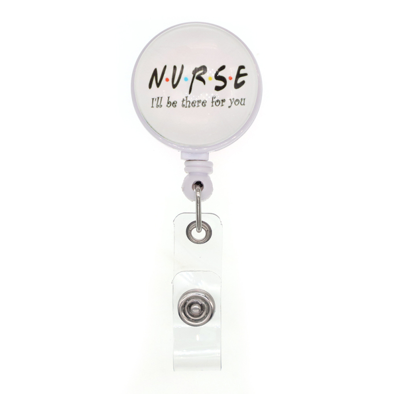 Not Fragile Crystal Glass Badge Reel