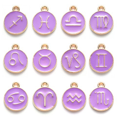 12 constellations drop oil pendant, bracelet, necklace, small pendant