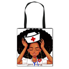 custom hospital big size ECG big black doctor nurse magic hat medical Syringe nursing pill save people fold up one shoulder bag