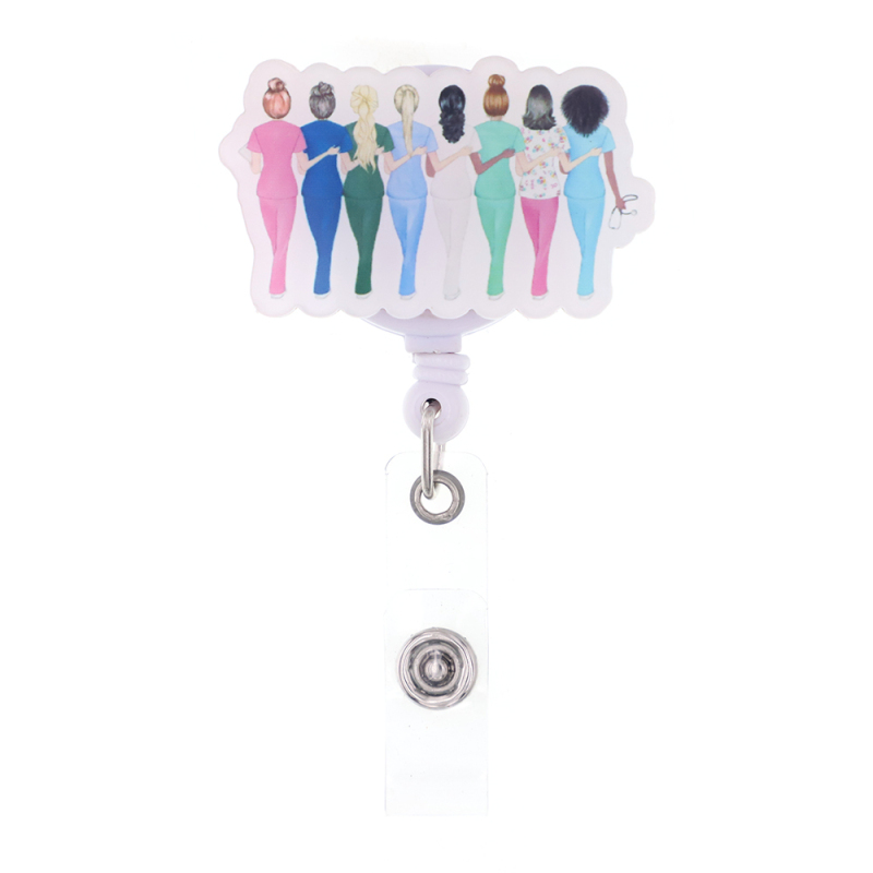 Eight Sisters Nurse Badge Reel Badge Holder