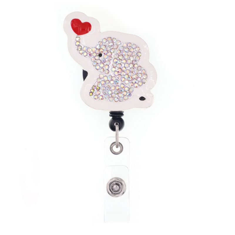 Loving Elephant Badge Reel