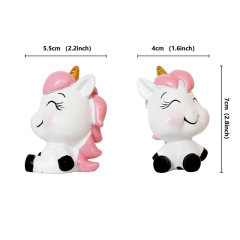 Ins wind cartoon fantasy unicorn cake decoration resin ornaments baby birthday party dessert table decoration