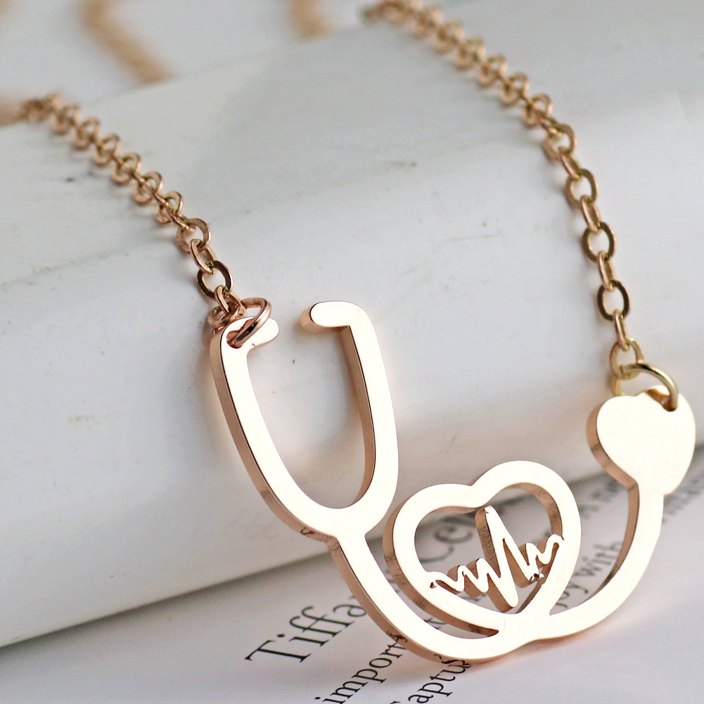 Stethoscope Heartbeat Necklace