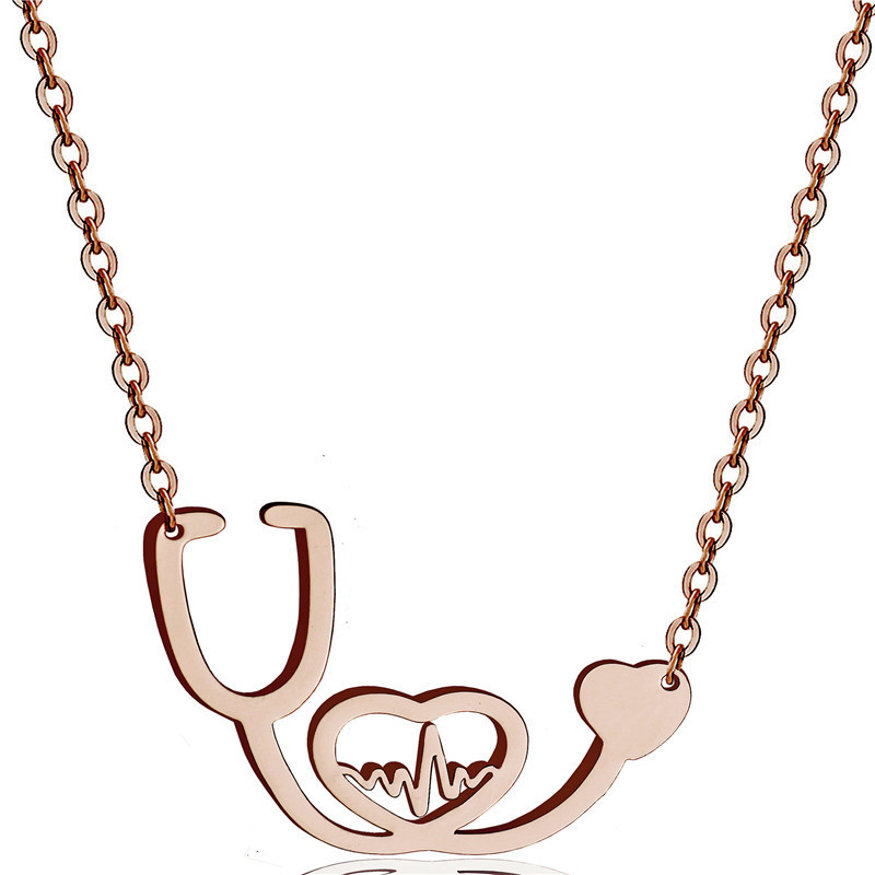 Stethoscope Heartbeat Necklace