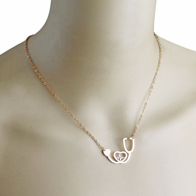 Stethoscope Heartbeat Necklace