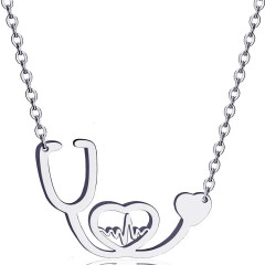 Stethoscope Heartbeat Necklace