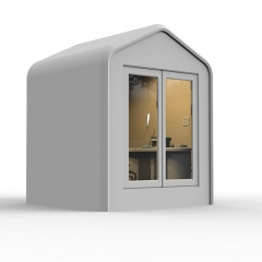Garden office pod for working outdoor meeting booth