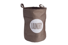 Foldable fabric laundry basket