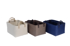 Set of 3 fabric storage baskets