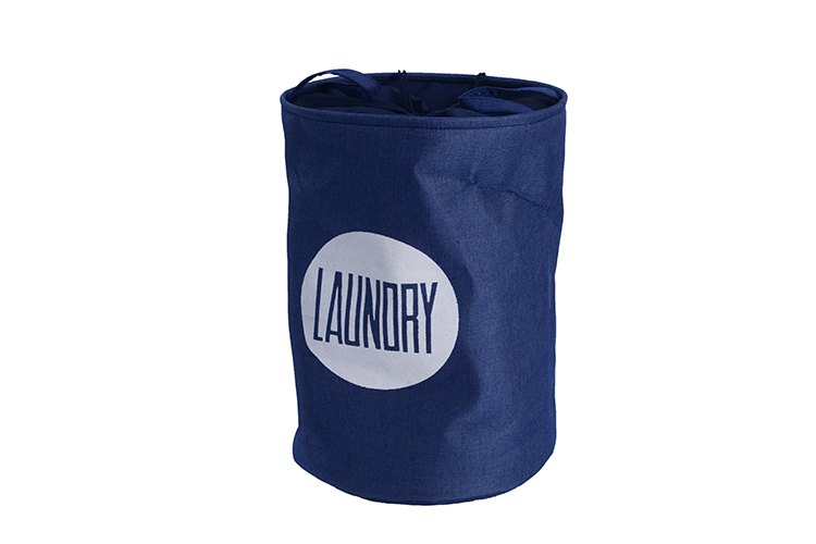 Foldable fabric laundry basket