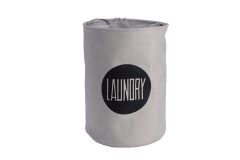 Foldable fabric laundry basket