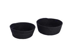 Set of 2 papercord storage baskets