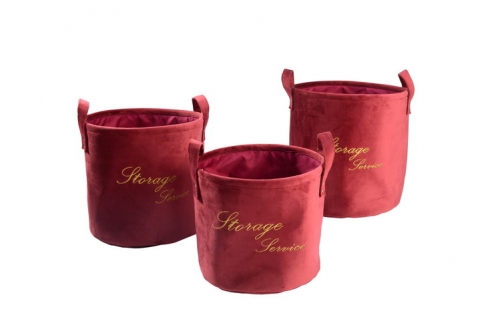 Velvet baskets