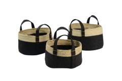 Maize leaf & felt baskets