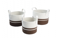 Cotton rope baskets