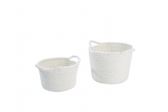 Cotton rope baskets