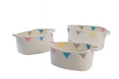 Cotton rope baskets