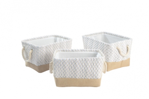 Fabric storage baskets