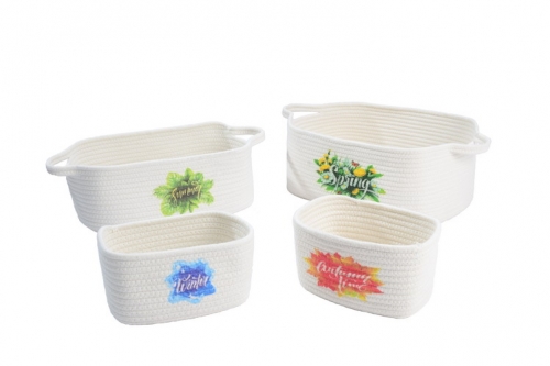 Cotton rope baskets