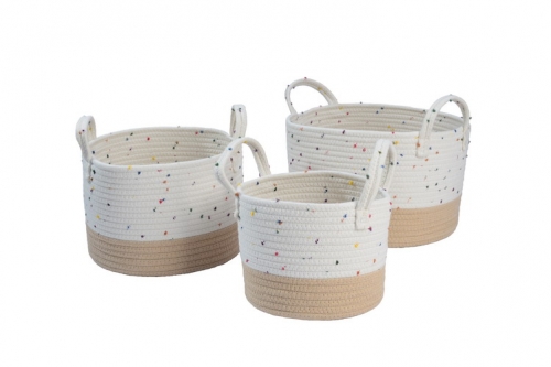 Cotton rope baskets