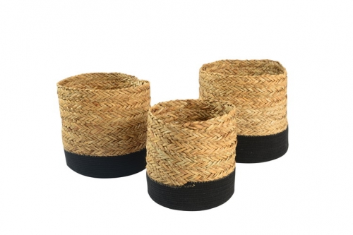 Seagrass & cotton rope baskets