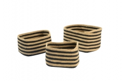 Jute & cotton rope baskets