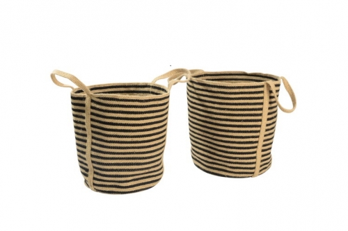 Jute & cotton rope baskets