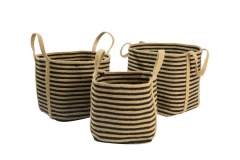 Jute & cotton rope baskets