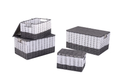 Set of 4 PP storage baskets