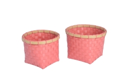 Set of 2 PP belt storage baskets