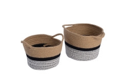 cotton rope storage baskets